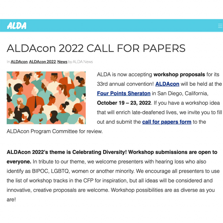 ALDAcon 2022 CALL FOR PAPERS | San Diego, California, October 19 – 23, 2022 | ALDA ALDAcon2022callForPapers 768x768