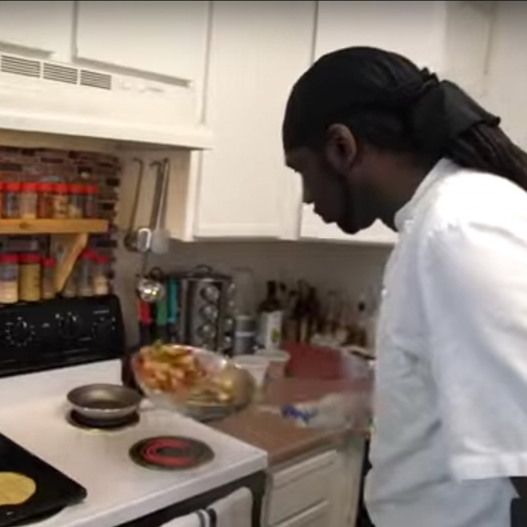 Black Deaf-owned Business: Chef Marcus' Kitchen Tacolicious | YouTube - Seek the World ChefMarcusKitchenTacolicious 768x768