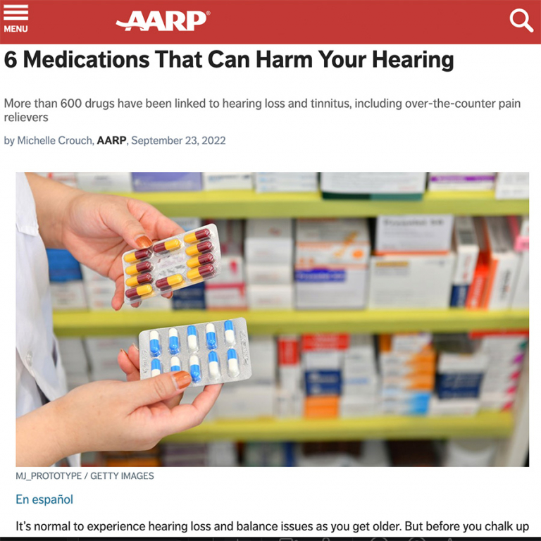 6 Medications That Could Be Damaging Your Ears | AARP 6MedicationsThatCouldBeDamagingYourEars 768x768