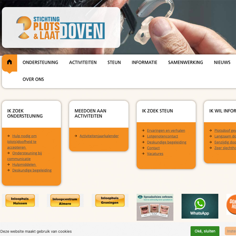 Dutch deaf foundation - Website van de Stichting Plotsdoven | stichtingplotsdoven.nl StichtingPlatsdoven DutchDeafFoundation