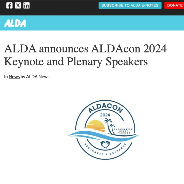 Event | ALDAcon 2024 Keynote and Plenary Speakers | September 11-15 | Sheraton Sand Key Resort in Clearwater Beach, Florida | ALDA ALDAcon2024KeynoteAndPlenarySpeakers 768x768