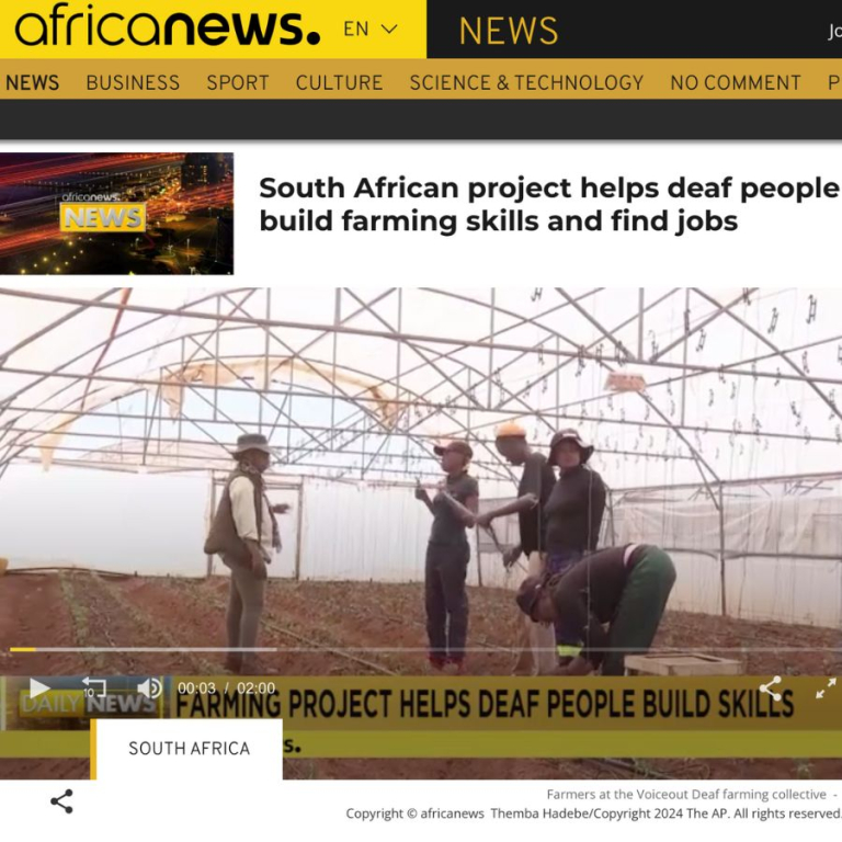 South African Project Helps Deaf People Build Farming Skills 768x768