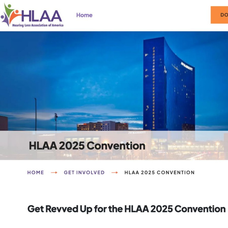Get Revved Up for the HLAA 2025 Convention | June 11-14, 2025, Indianapolis HLAA2025Convention 768x768