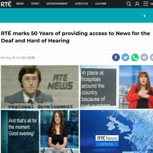 RTE Marks 50 Years Of Providing Access To News For The Deaf And HoH 300x300
