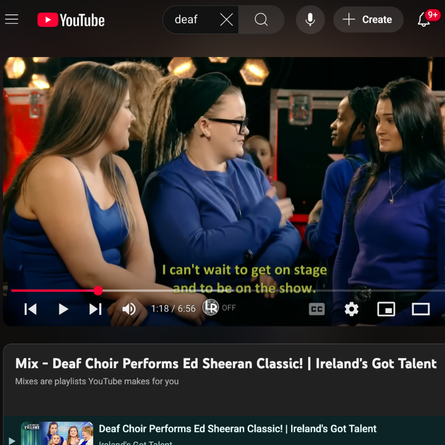 Deaf Choir Performs Ed Sheeran Classic! | YouTube - Ireland's Got Talent Deaf Choir Performs Ed Sheeran Classic