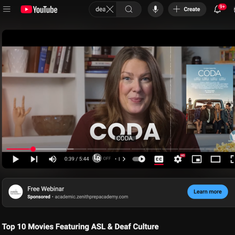 Top 10 Movies Featuring ASL & Deaf Culture | YouTube - Learn How to Sign Top 10 Movies Featuring ASL Deaf Culture 768x768