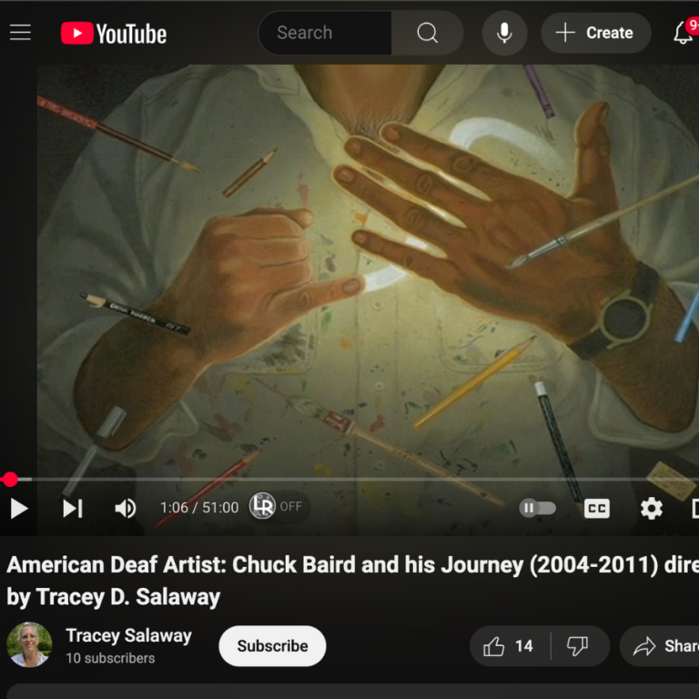 American Deaf Artist: Chuck Baird and his Journey (2004-2011) directed by Tracey D. Salaway | YouTube American Deaf Artis Chuck Baird And His Journey 768x768