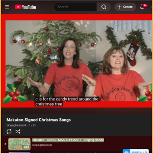Makaton - CHRISTMAS ALPHABET - Singing Hands Makaton ChristmasAlphabet SingingHands 300x300