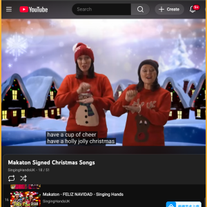 Makaton - Holly Jolly CHRISTMAS - SingingHandsUK Makaton Holly Jolly CHRISTMAS 300x300